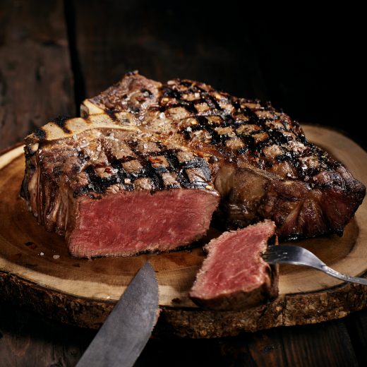 Cast-Iron Branded Steaks