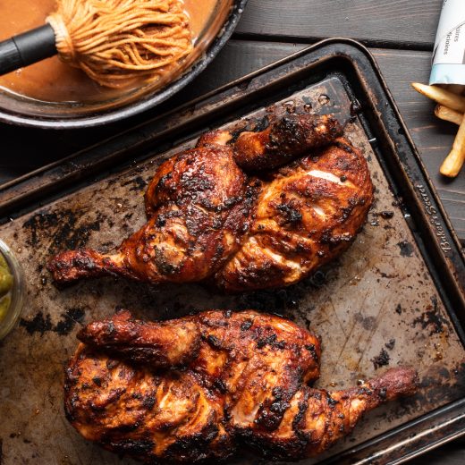 Flame-Grilled Chicken with North Carolina Mop Sauce