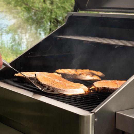 Wood-Fired Salmon Steaks